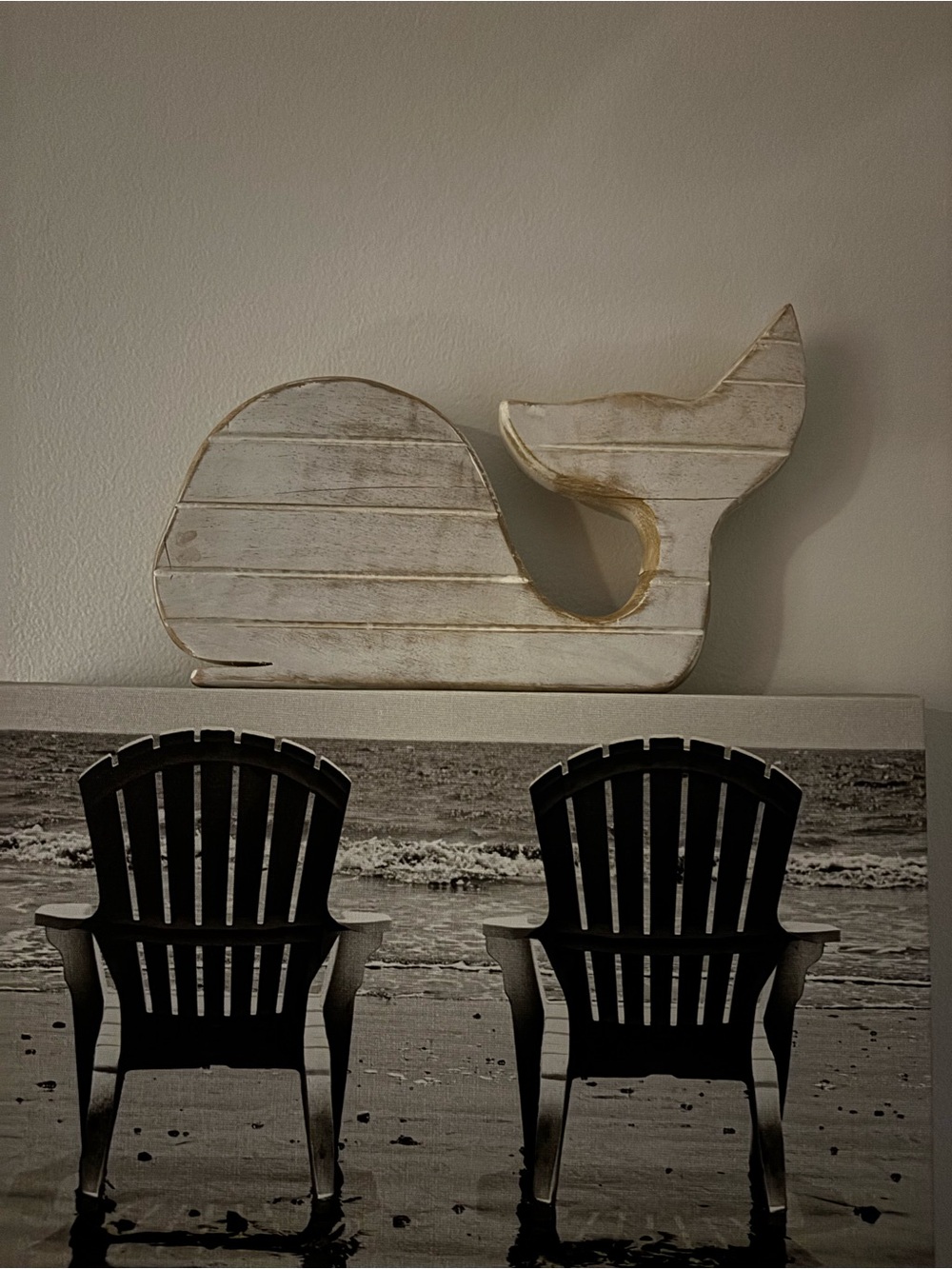 Whitewashed Whale Wood Decor, White Whale Decor, Whale Sign, Ocean Life Decor